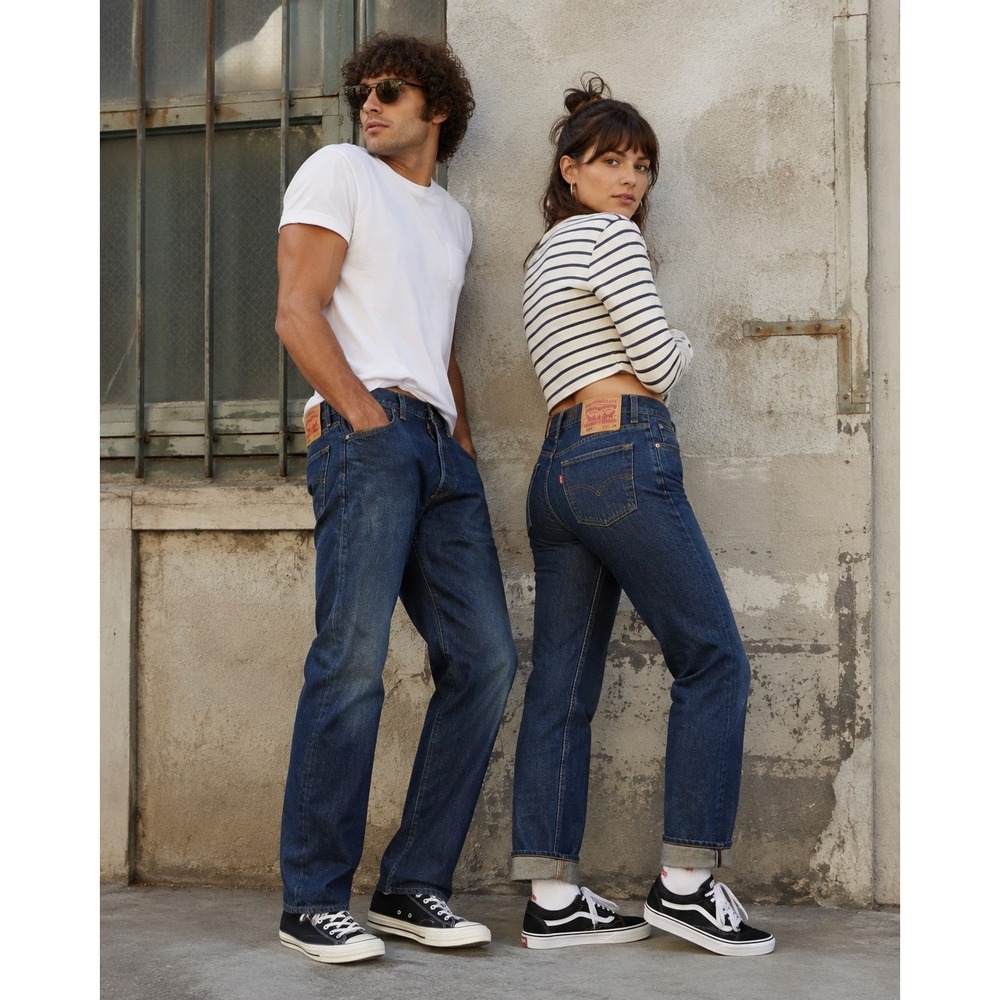 Levis 501 Original Fit Jeans Men's or woman's 34x29 Indigo Blue Button Fly Denim